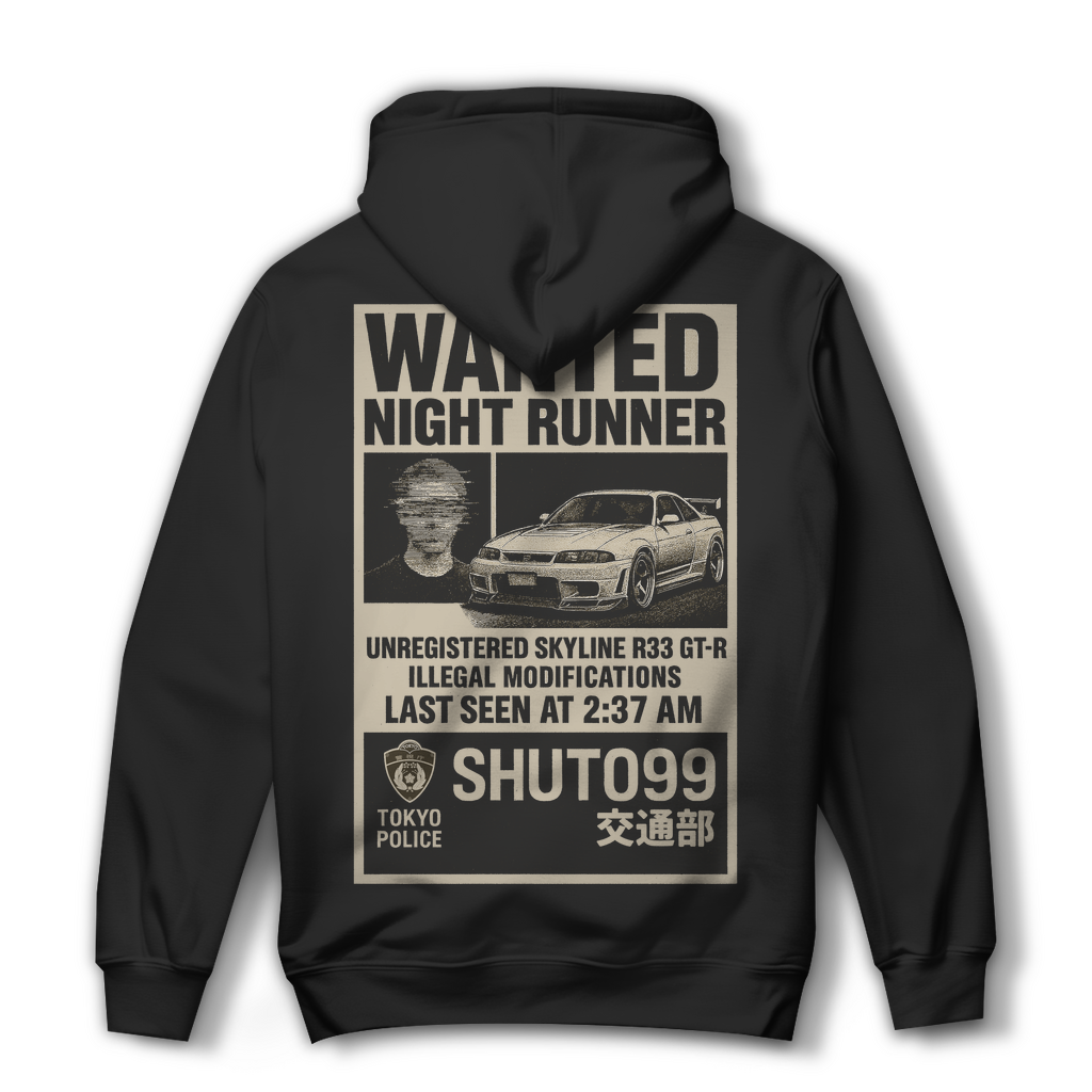 Wanted Night Runner - Woman's Hoodie