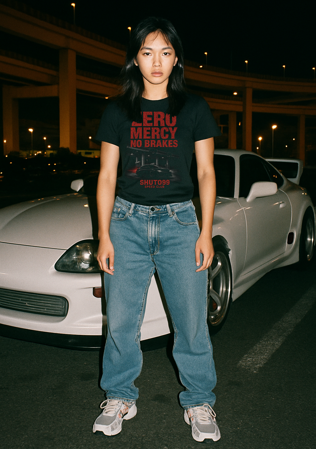 ZERO MERCY. NO BRAKES. - Fitted Tee