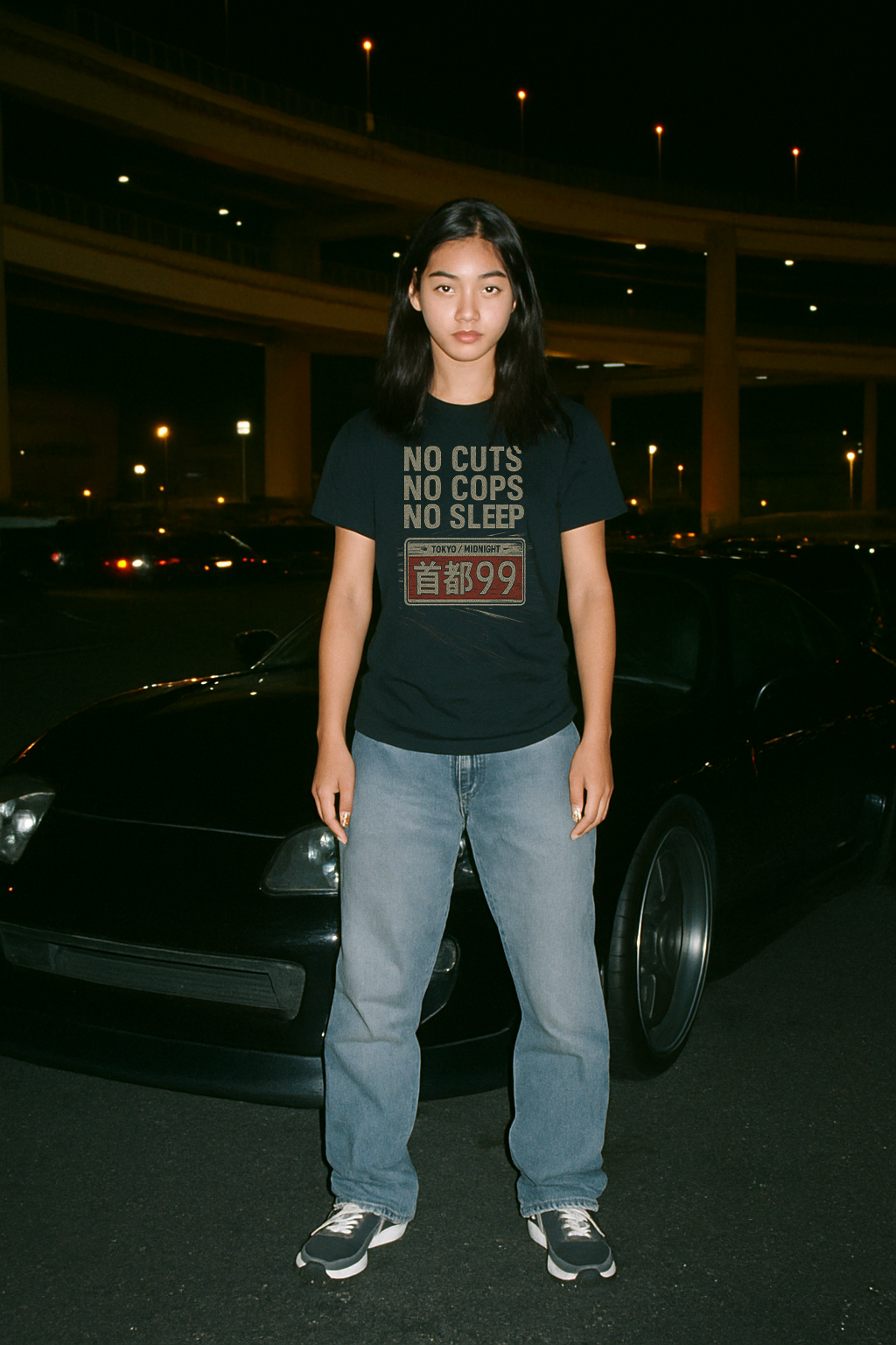 NO SLEEP - Fitted Tee