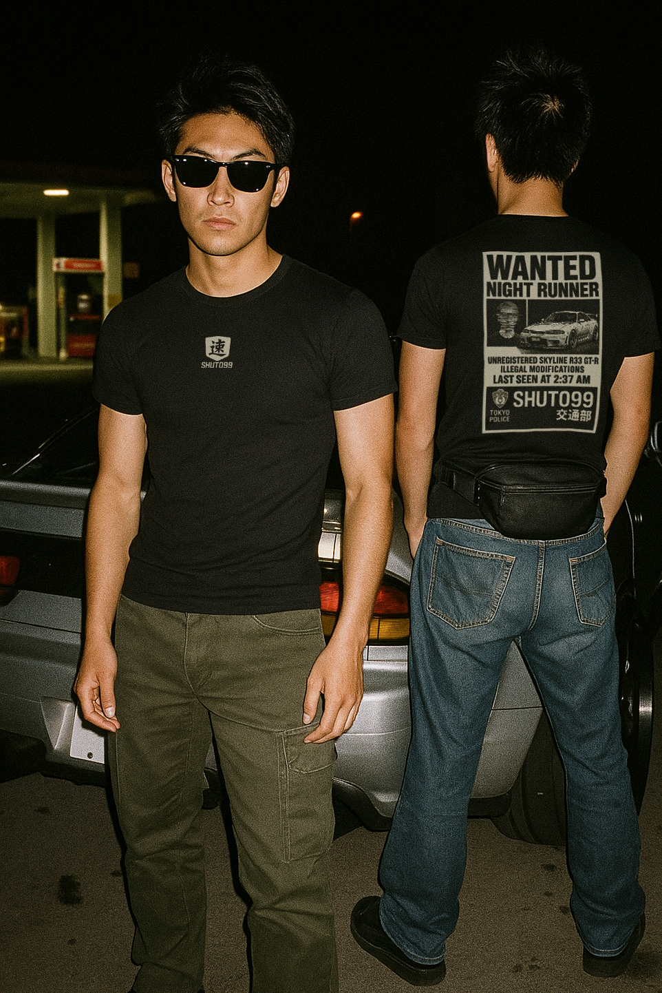 Wanted Night Runner - Fitted Tee